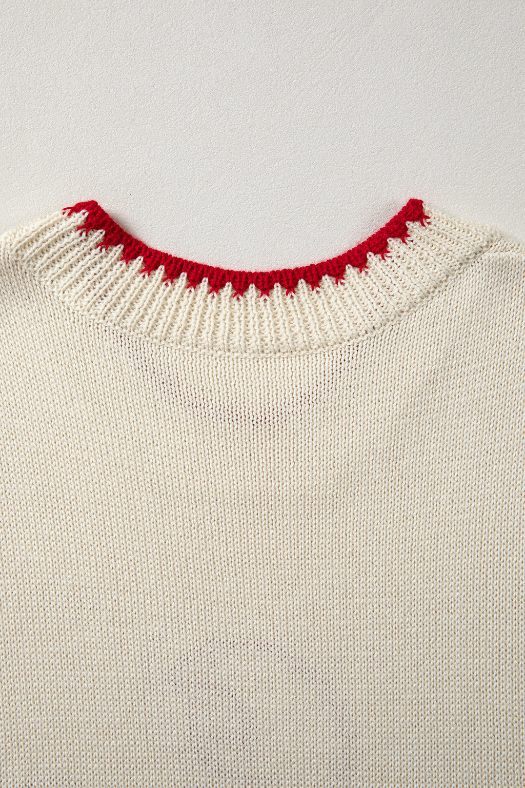 Beige Plaid Crawfish Crew Neck Knit Sweater Vest