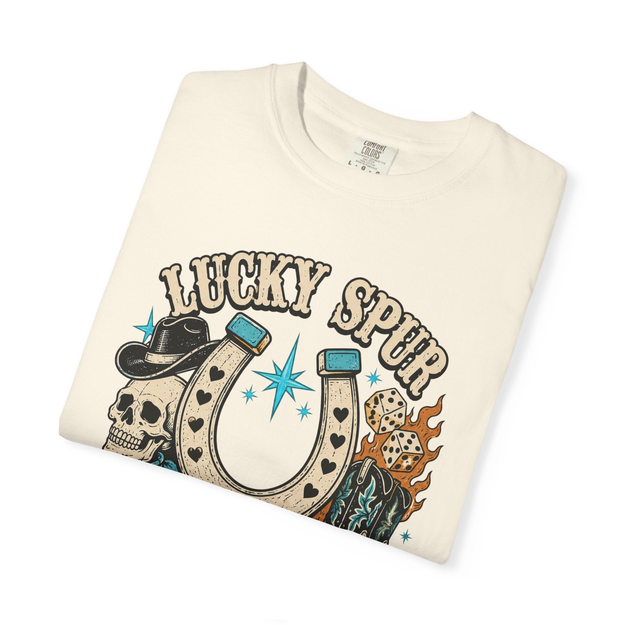Lucky Spur Retro Western Gothic Tee