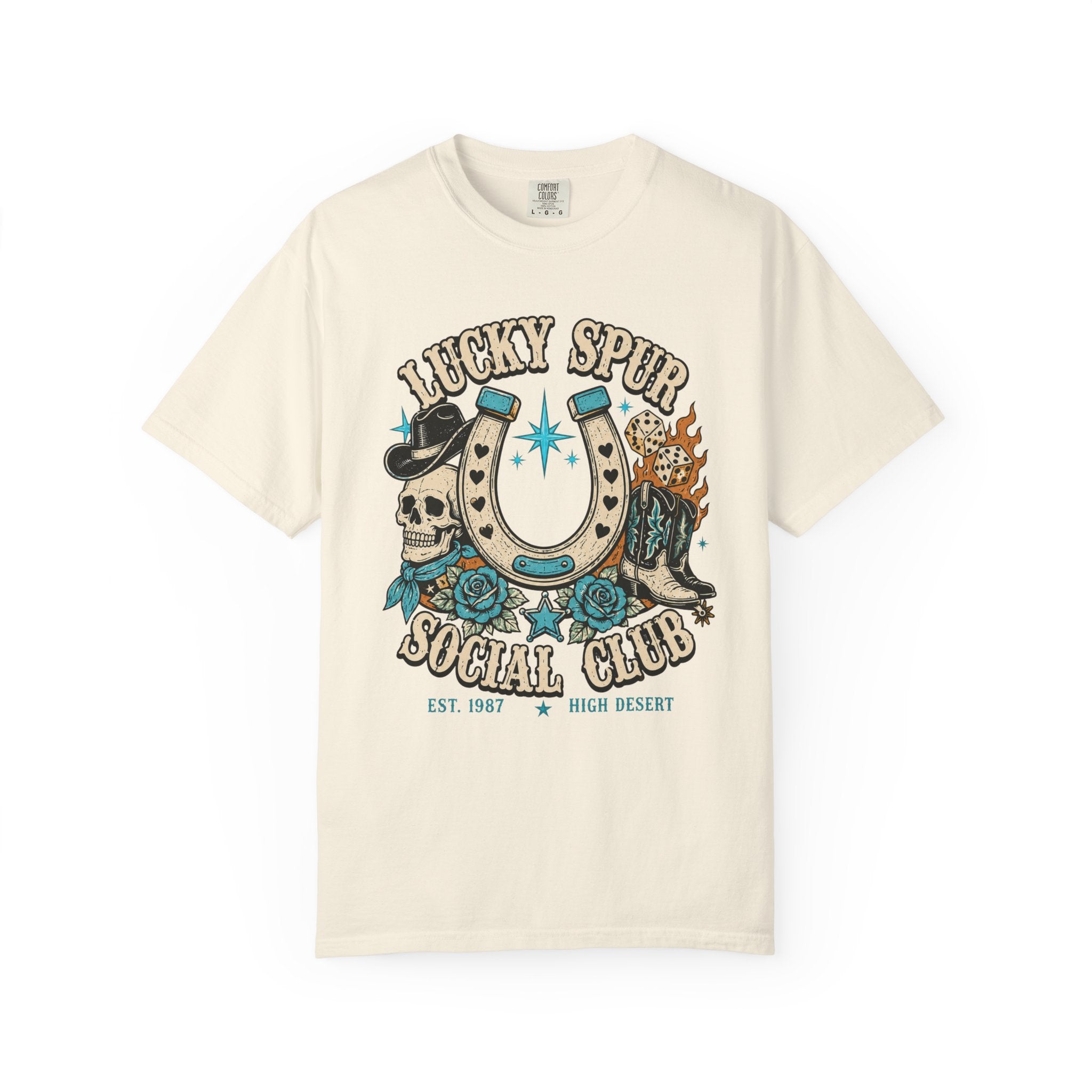 Lucky Spur Retro Western Gothic Tee