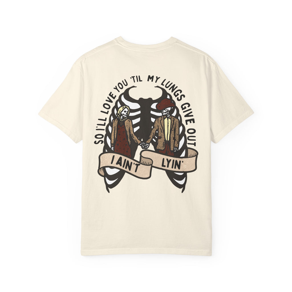 Til My Lungs Give Out Tee Western Short Sleeve Yallternative Tshirt Country Music