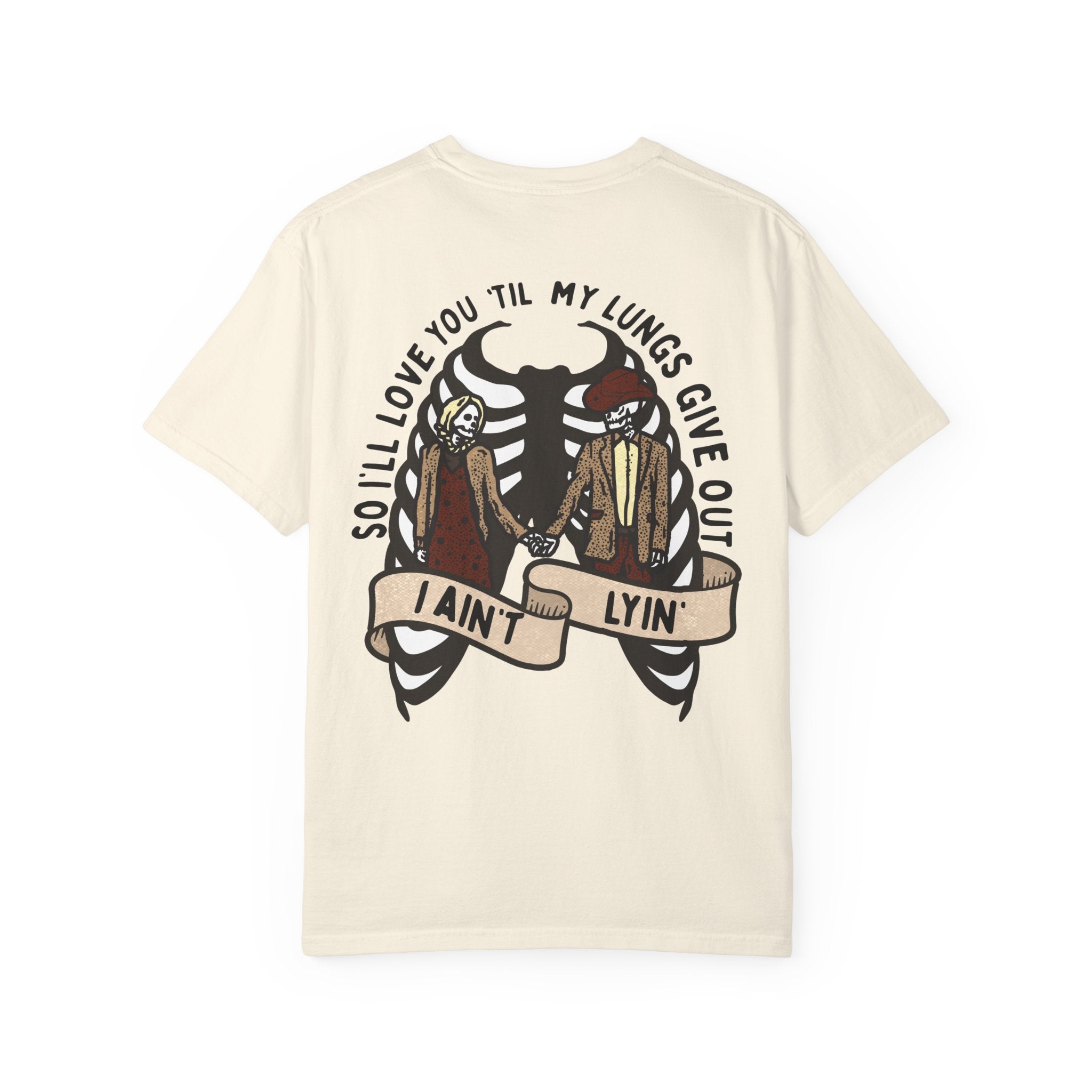 Til My Lungs Give Out Tee Western Short Sleeve Yallternative Tshirt Country Music