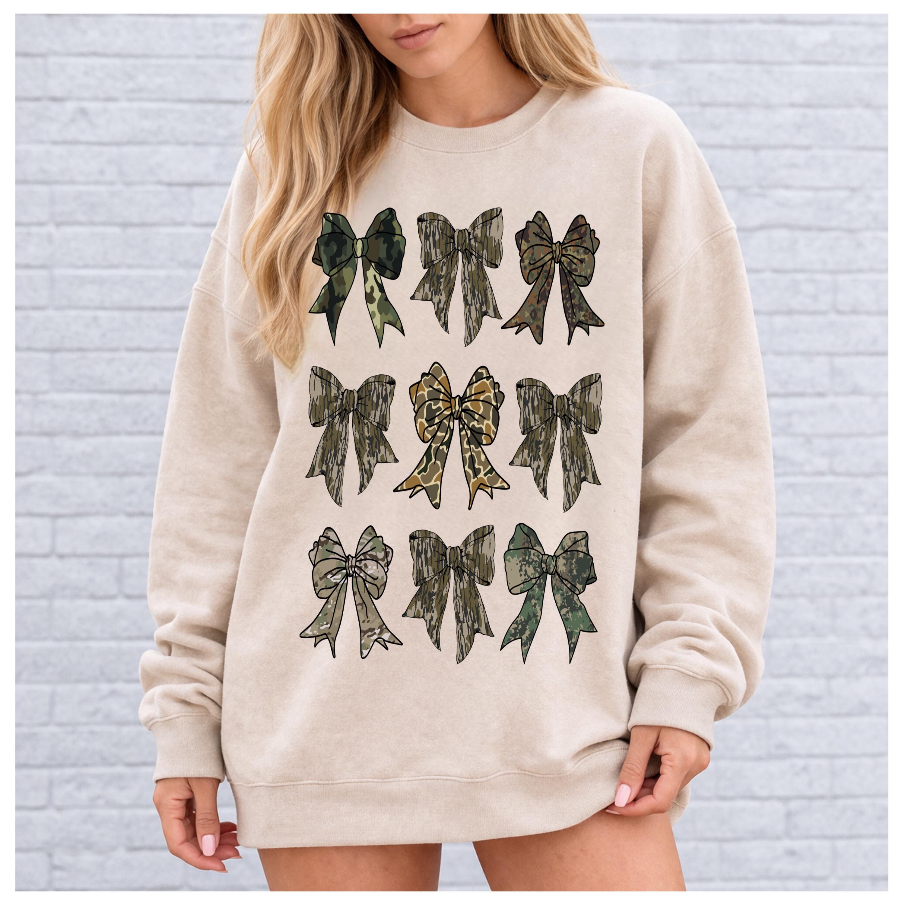 Camo Bow Sweatshirt