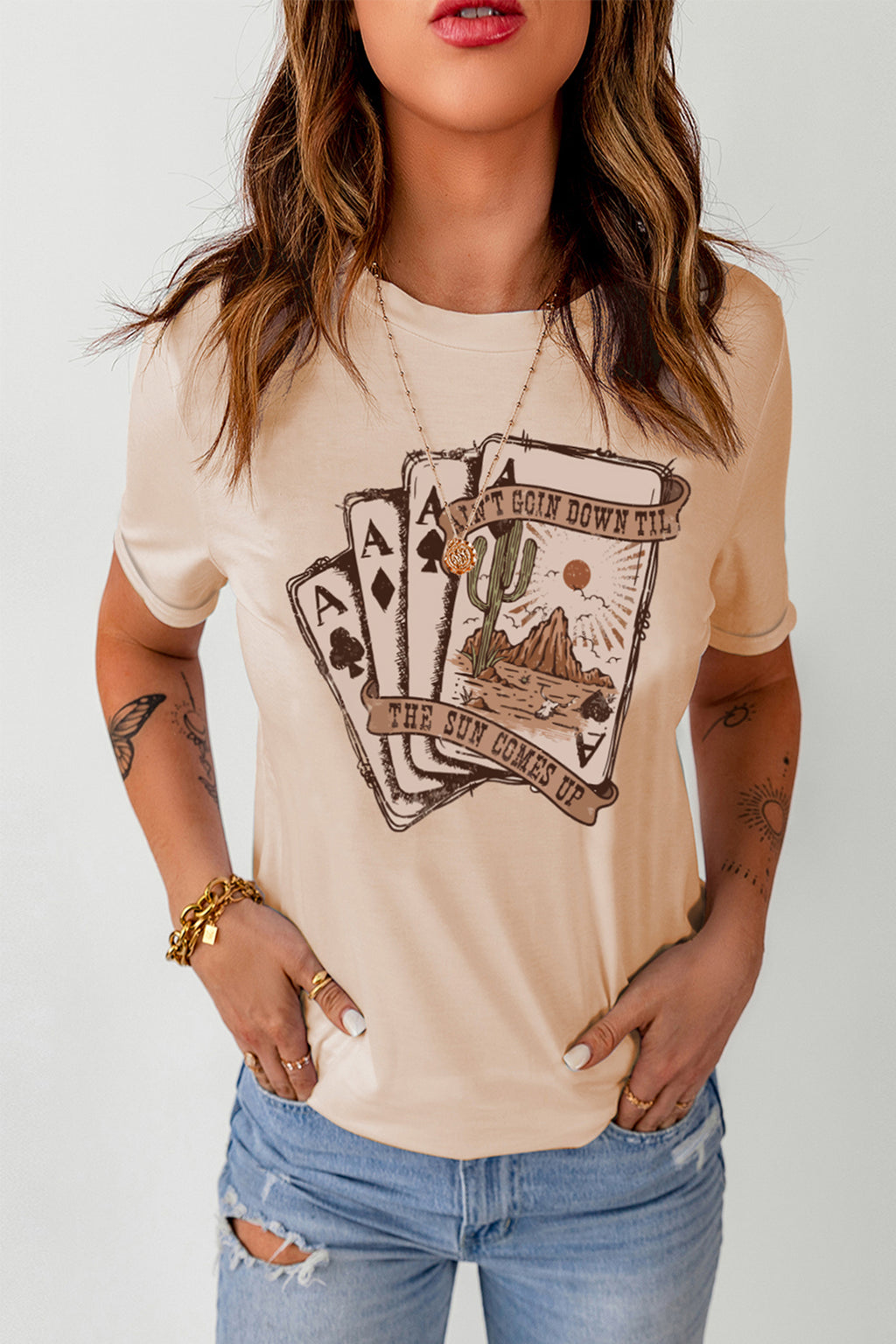 Poker Cards Graphic T Shirt