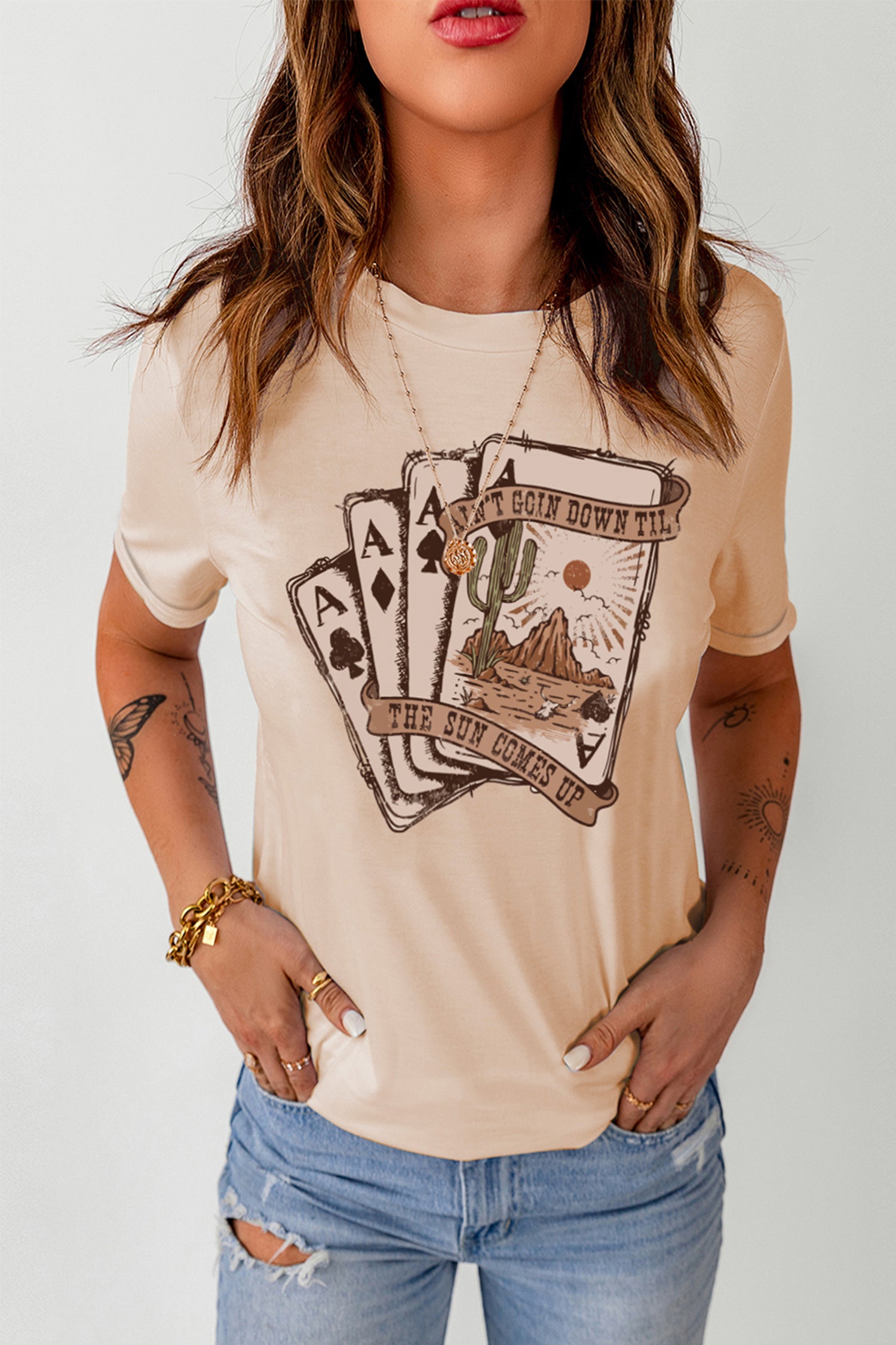 Poker Cards Graphic T Shirt