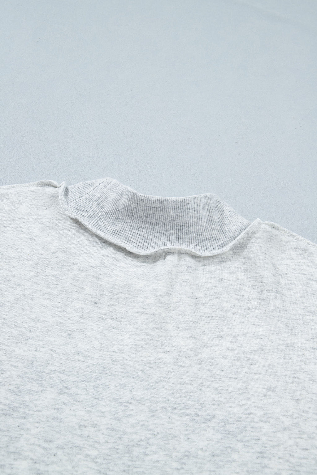 Light Grey Mock Neck Reversible USA/America Graphic Sweatshirt
