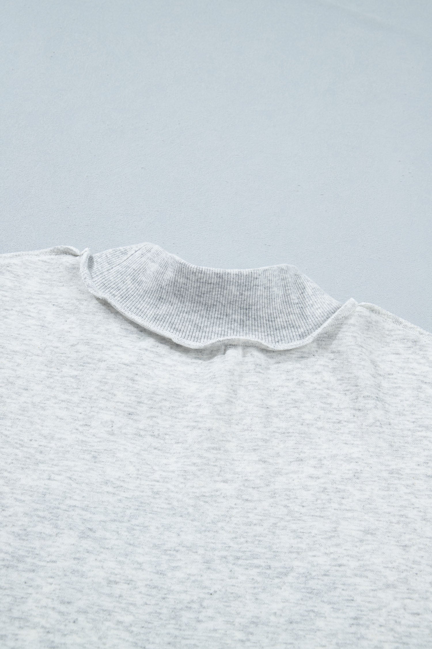 Light Grey Mock Neck Reversible USA/America Graphic Sweatshirt