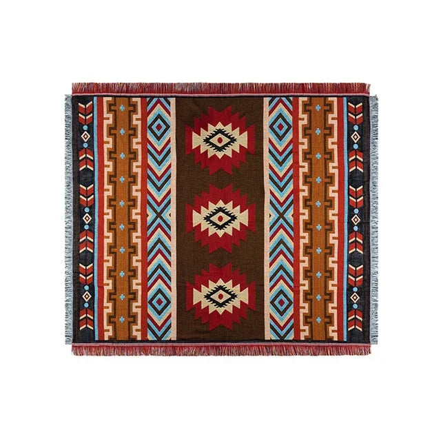 Bohemian Mexico Blankets With Tassels