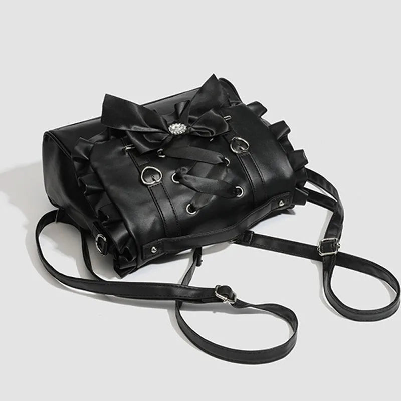 Ruffle Bow Handbag