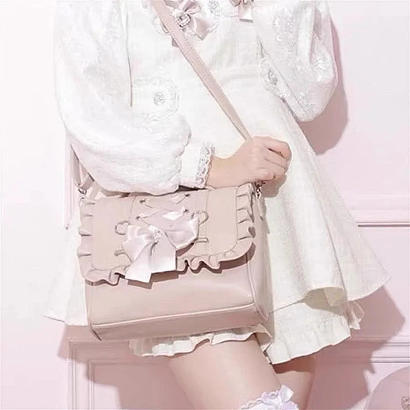 Ruffle Bow Handbag