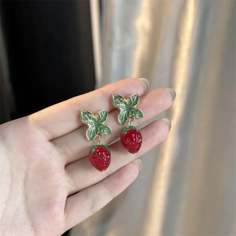Cherry Tassel Earrings