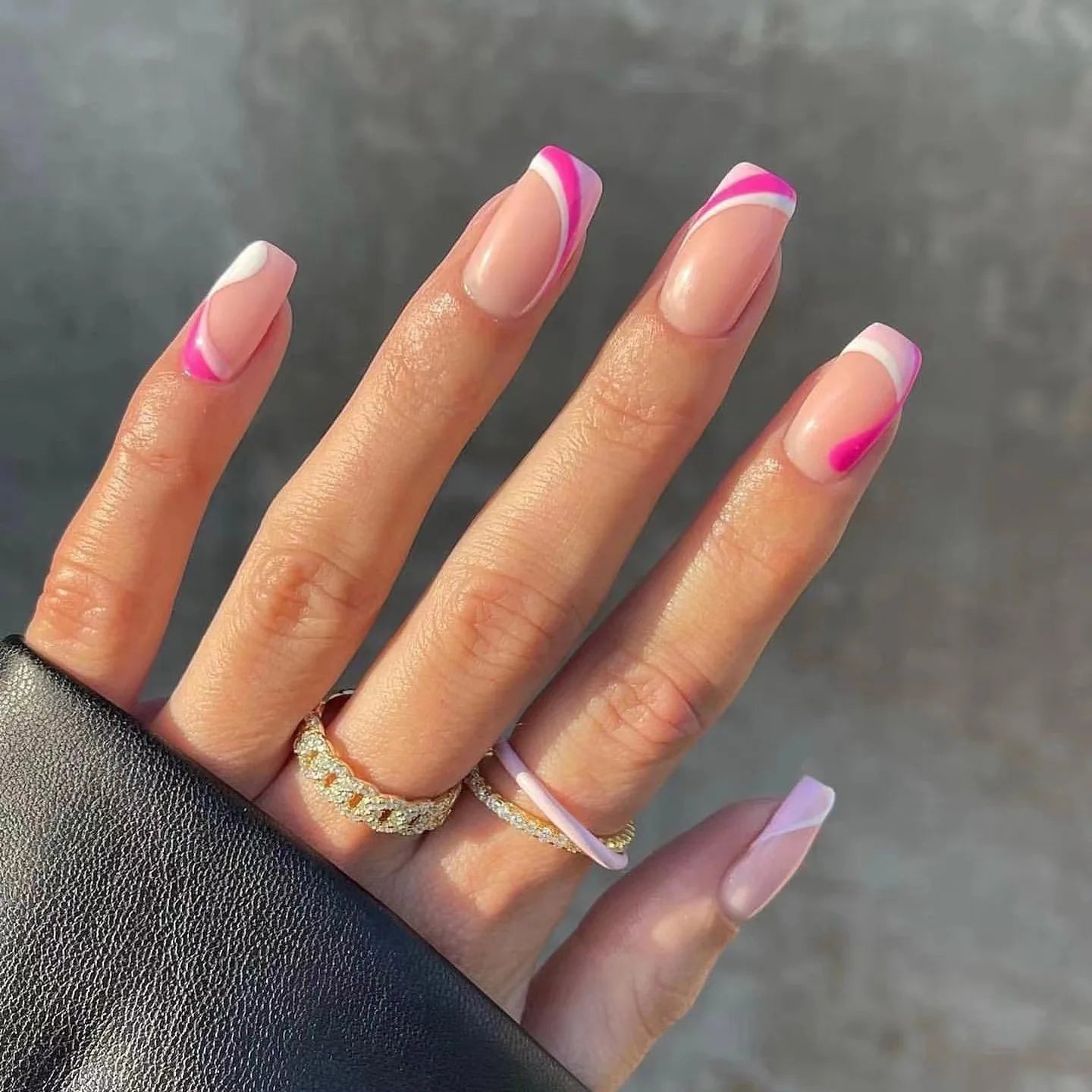 24Pcs Handmade Press On Nails