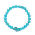 Bohemian Turquoise Beaded Bracelet Ethnic Style Cross Starfish Turtle Bracelet Turquoise Jewelry