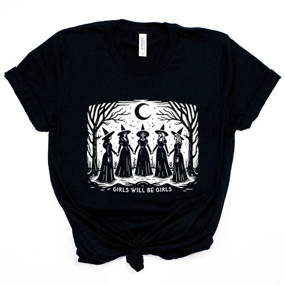 Girls Will Be Girls Witch T-Shirt