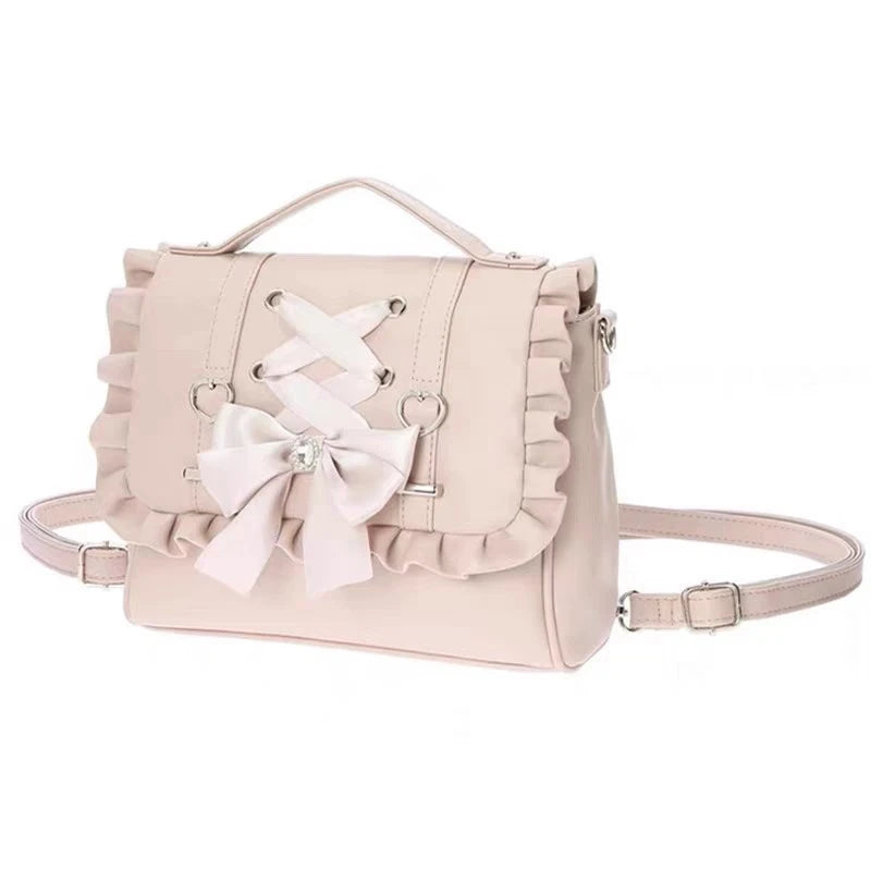Ruffle Bow Handbag