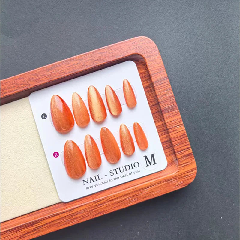 Handmade Press on Nails-Almond