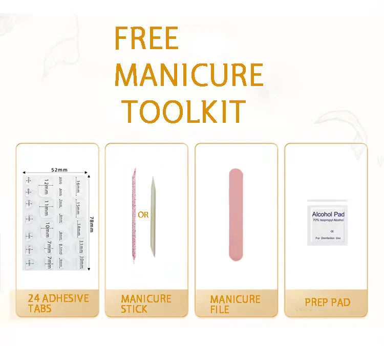 Handmade Press on Nails-Almond