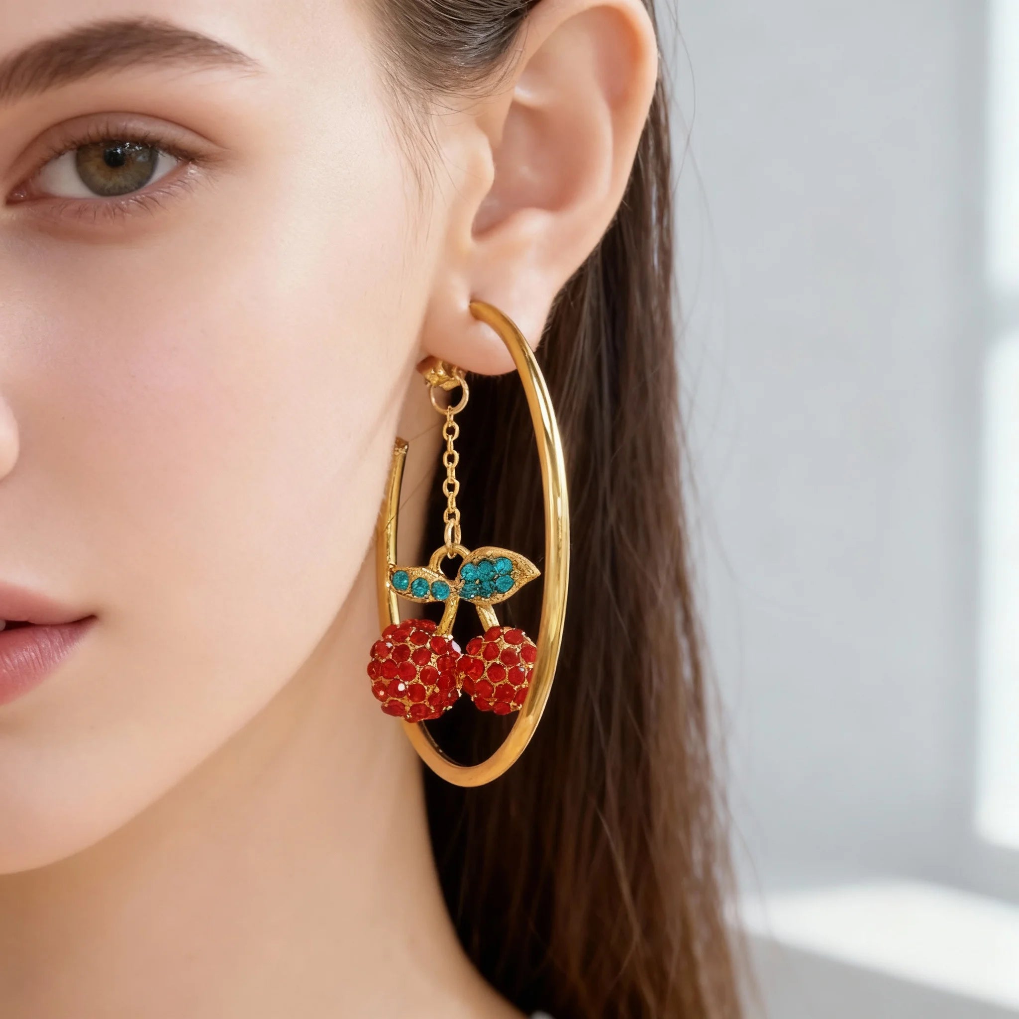 Cherry Tassel Earrings