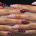24PCS Medium Almond Press On Nails