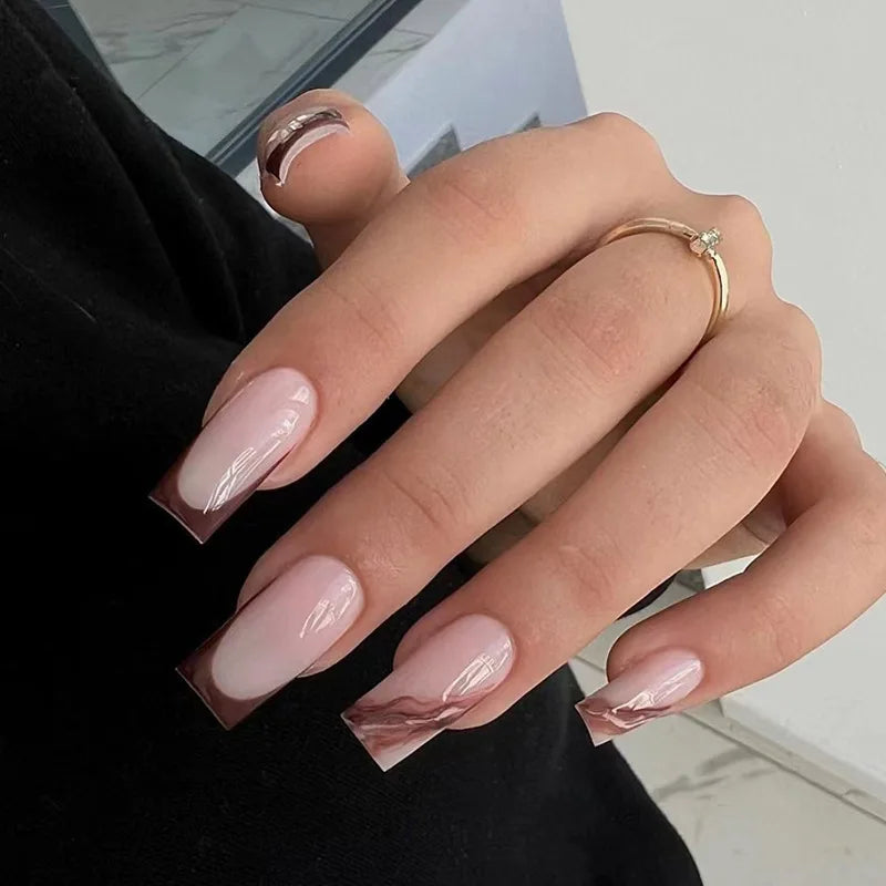 24Pcs Handmade Press On Nails