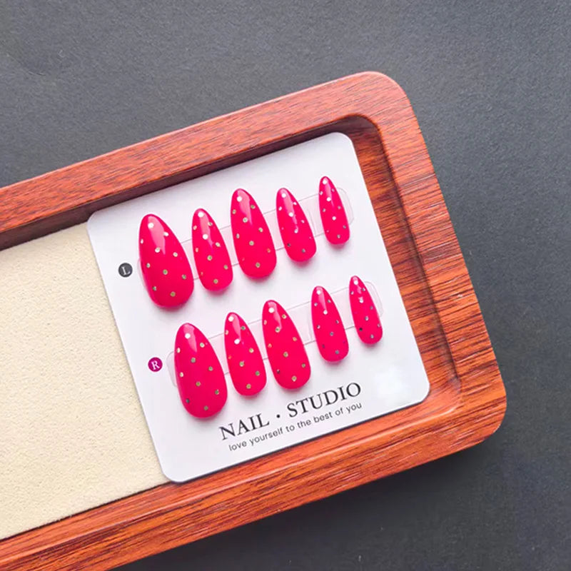 Handmade Press on Nails-Almond