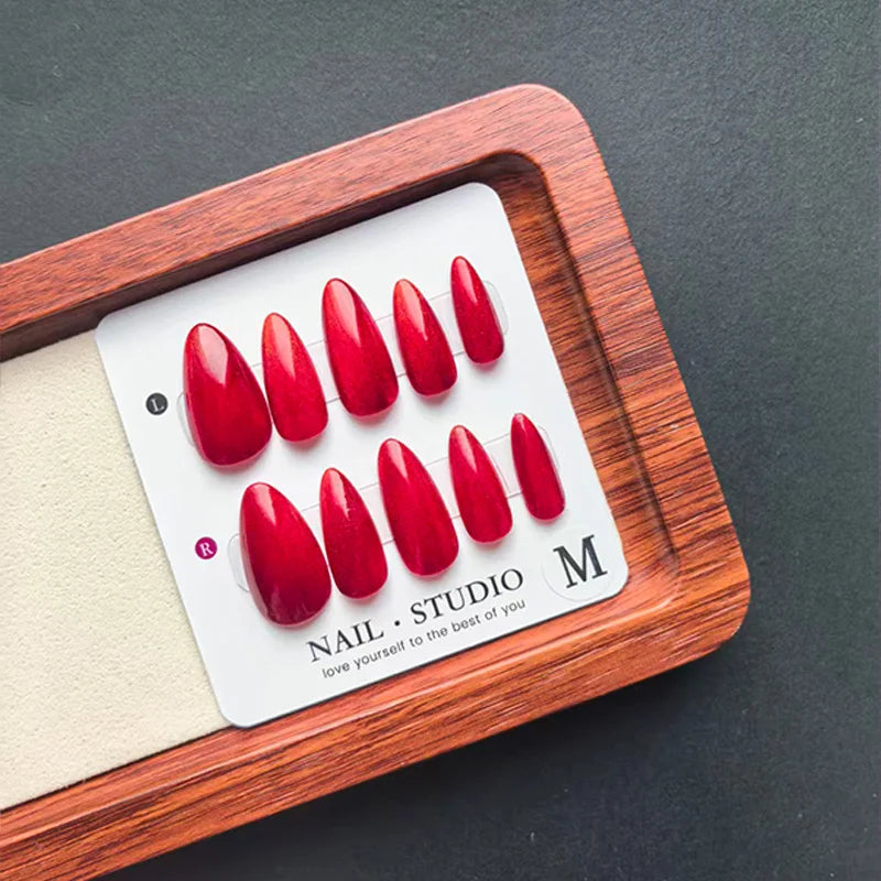 Handmade Press on Nails-Almond