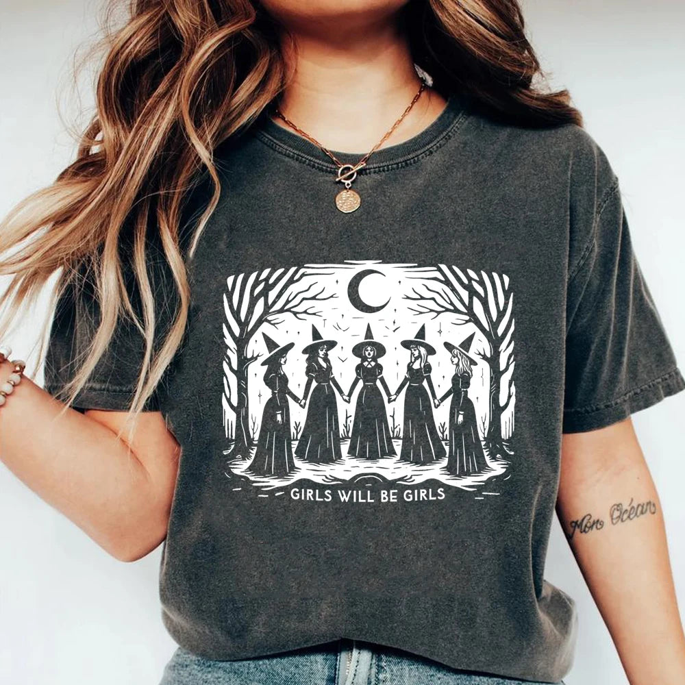 Girls Will Be Girls Witch T-Shirt