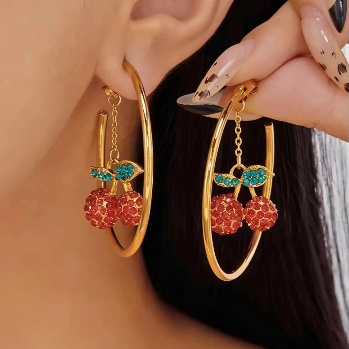 Cherry Tassel Earrings