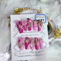 Pink Ombre Press On Nails Full Set 24pcs
