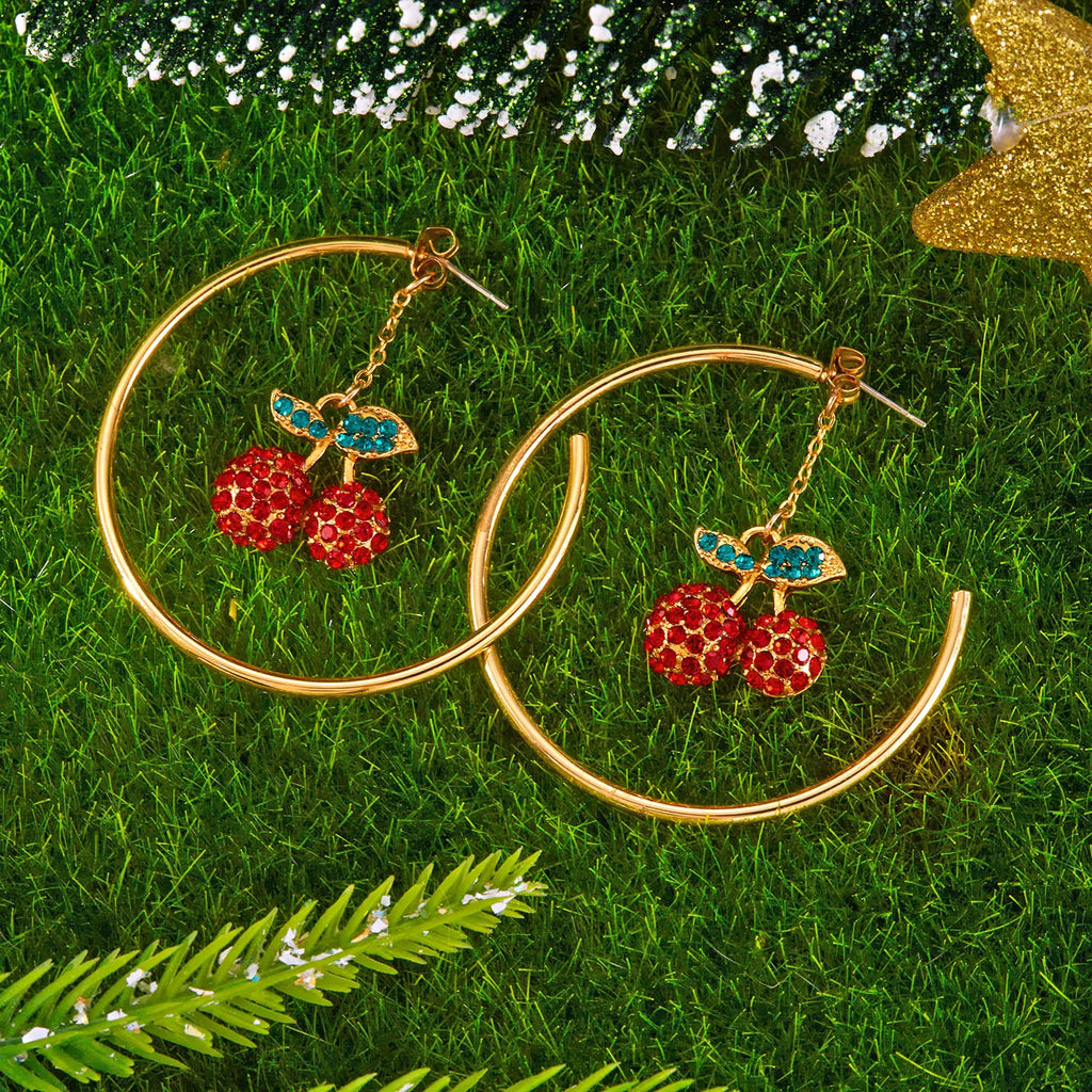 Cherry Tassel Earrings