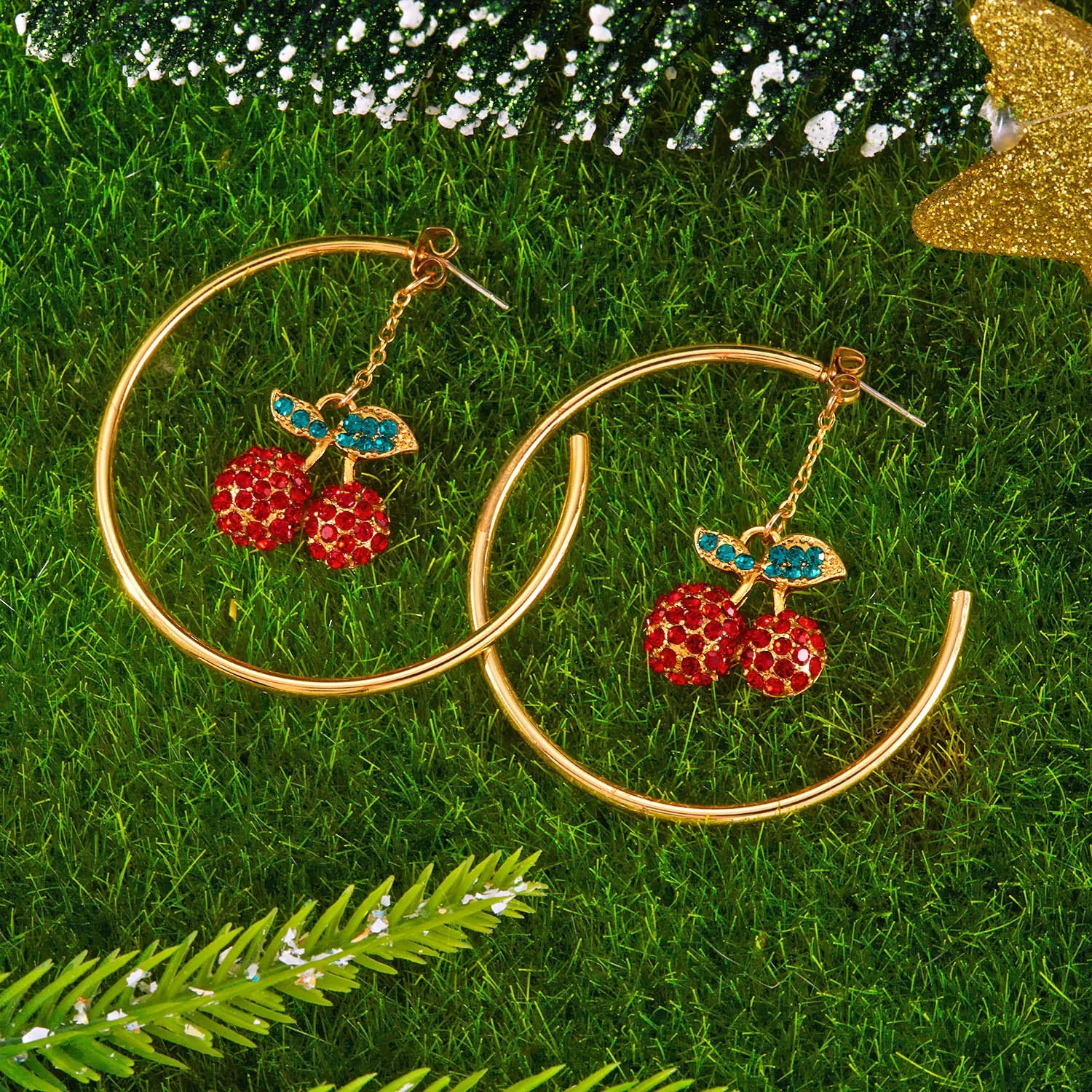 Cherry Tassel Earrings