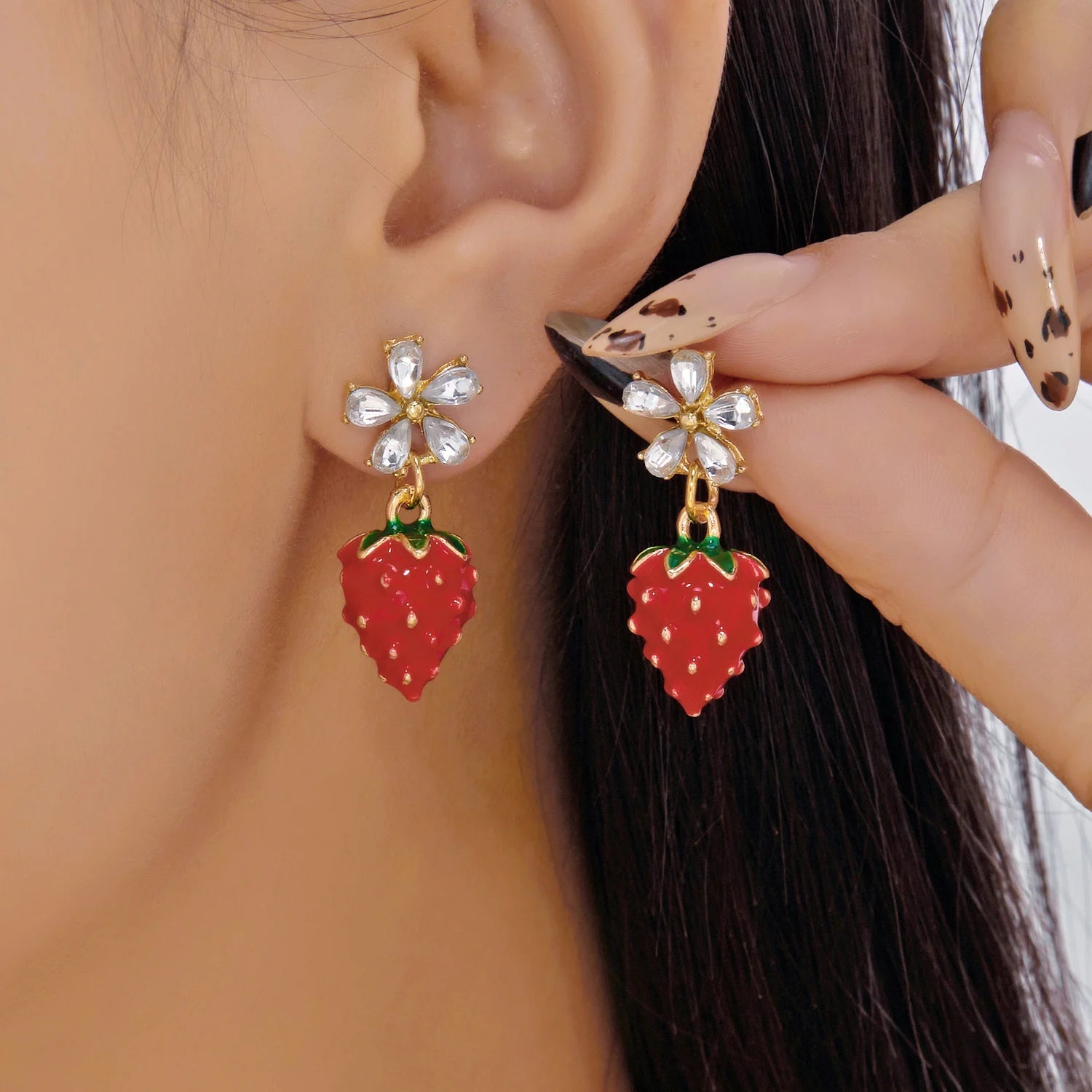 Cherry Tassel Earrings