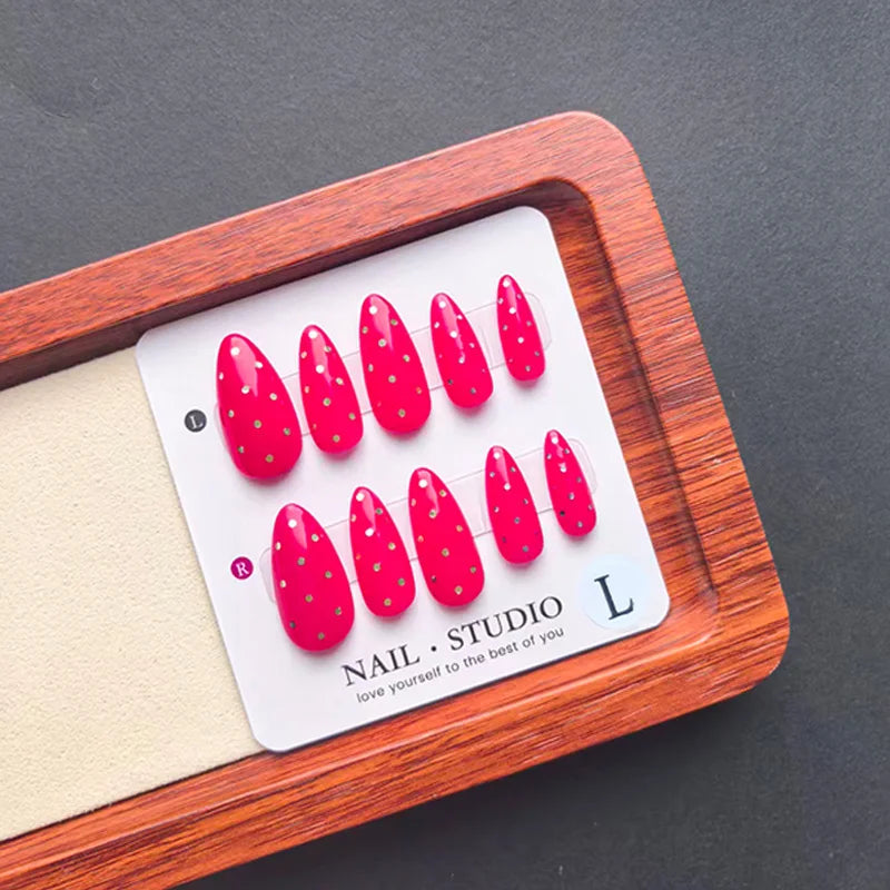 Handmade Press on Nails-Almond