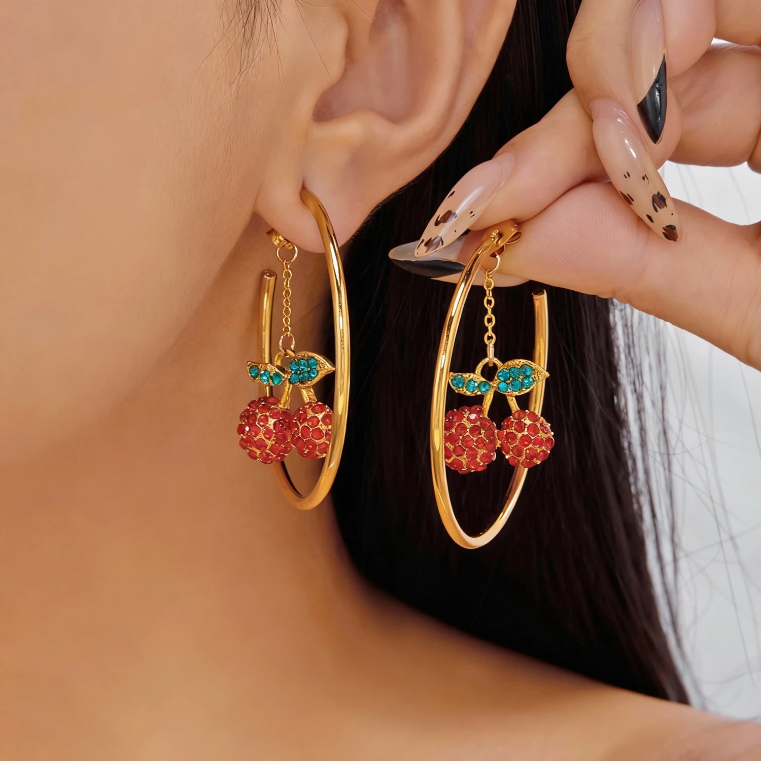 Cherry Tassel Earrings