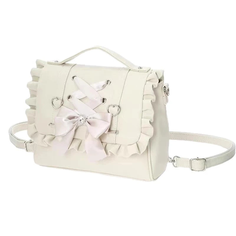 Ruffle Bow Handbag