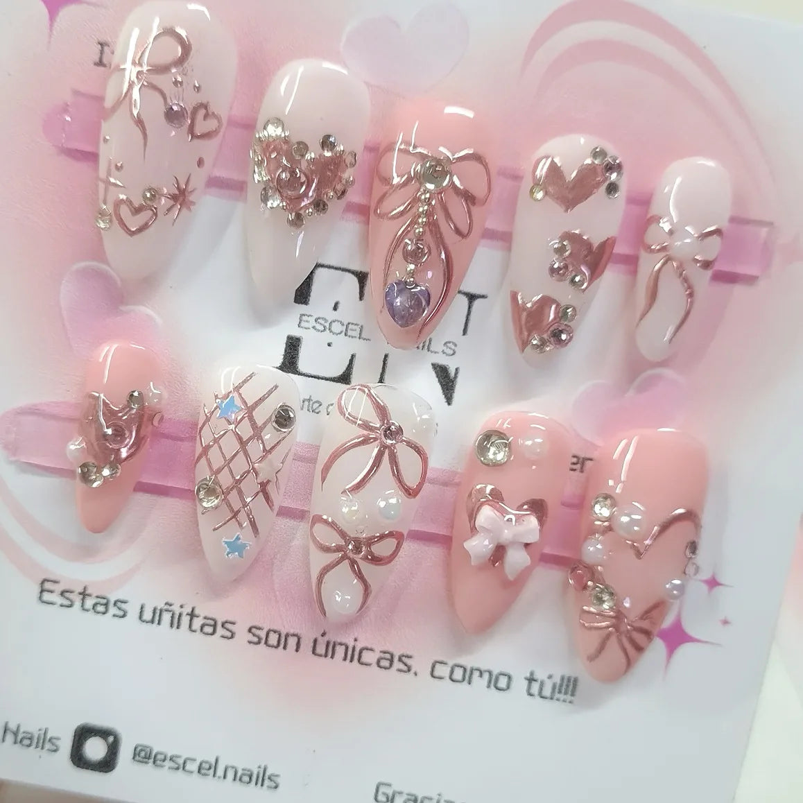 24PCS Medium Almond Press On Nails