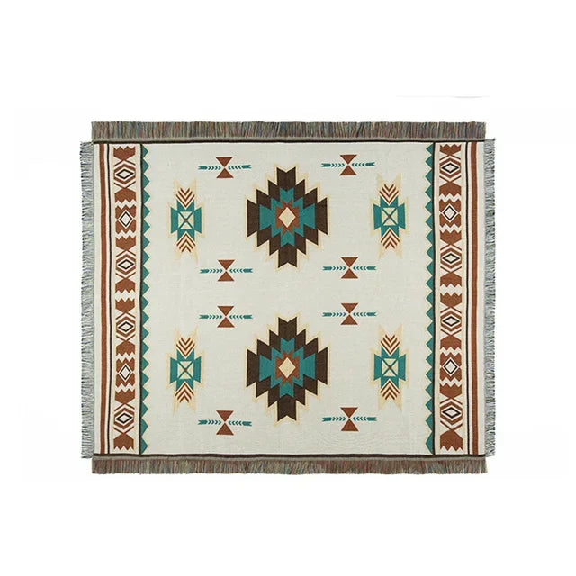 Bohemian Mexico Blankets With Tassels