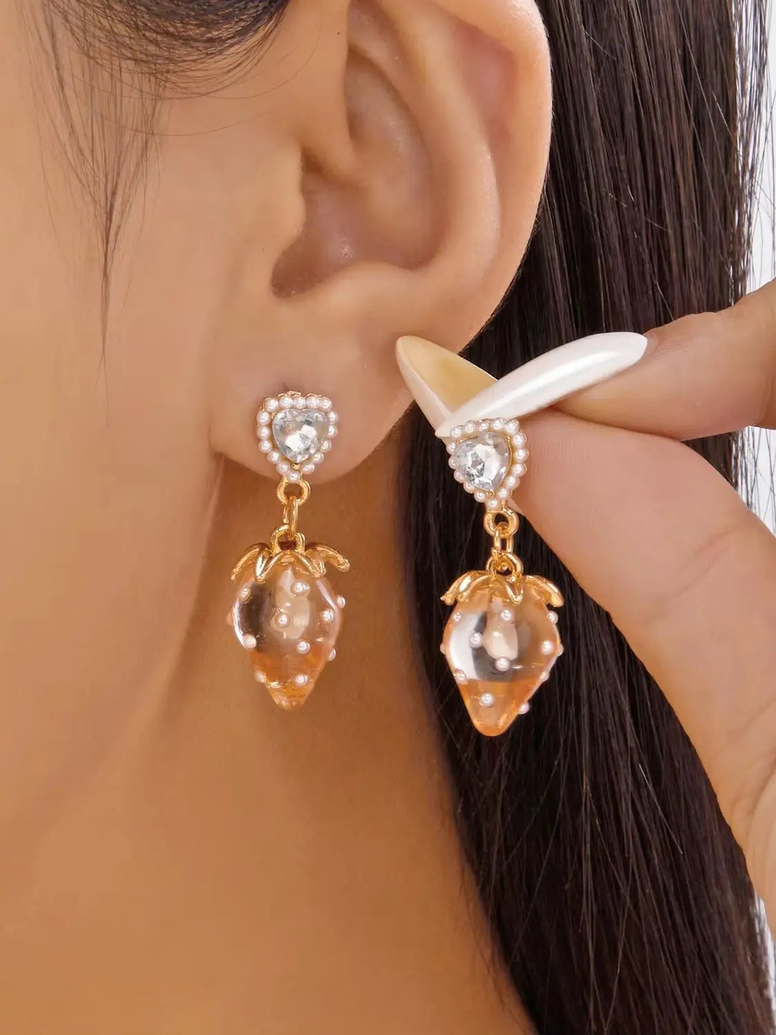 Cherry Tassel Earrings