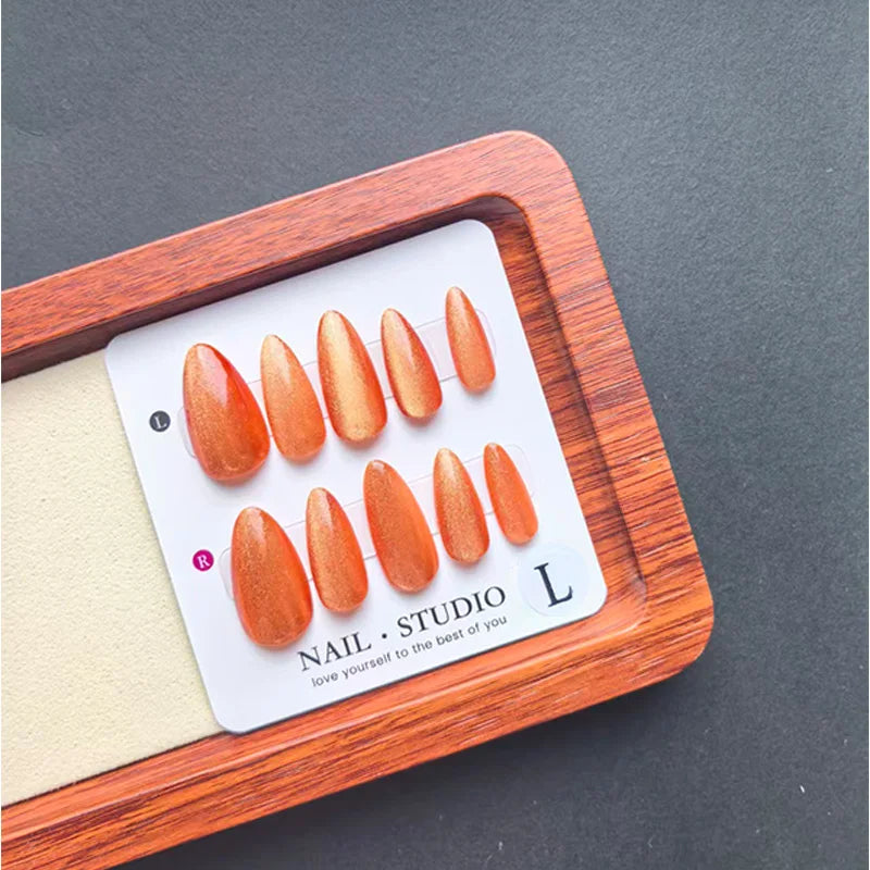 Handmade Press on Nails-Almond