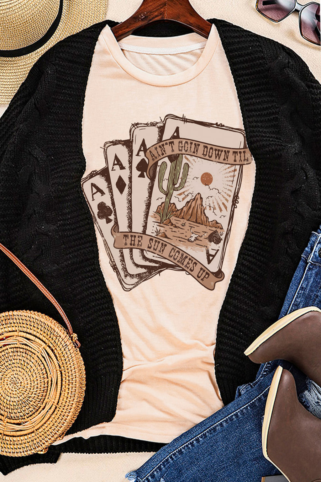 Poker Cards Graphic T Shirt