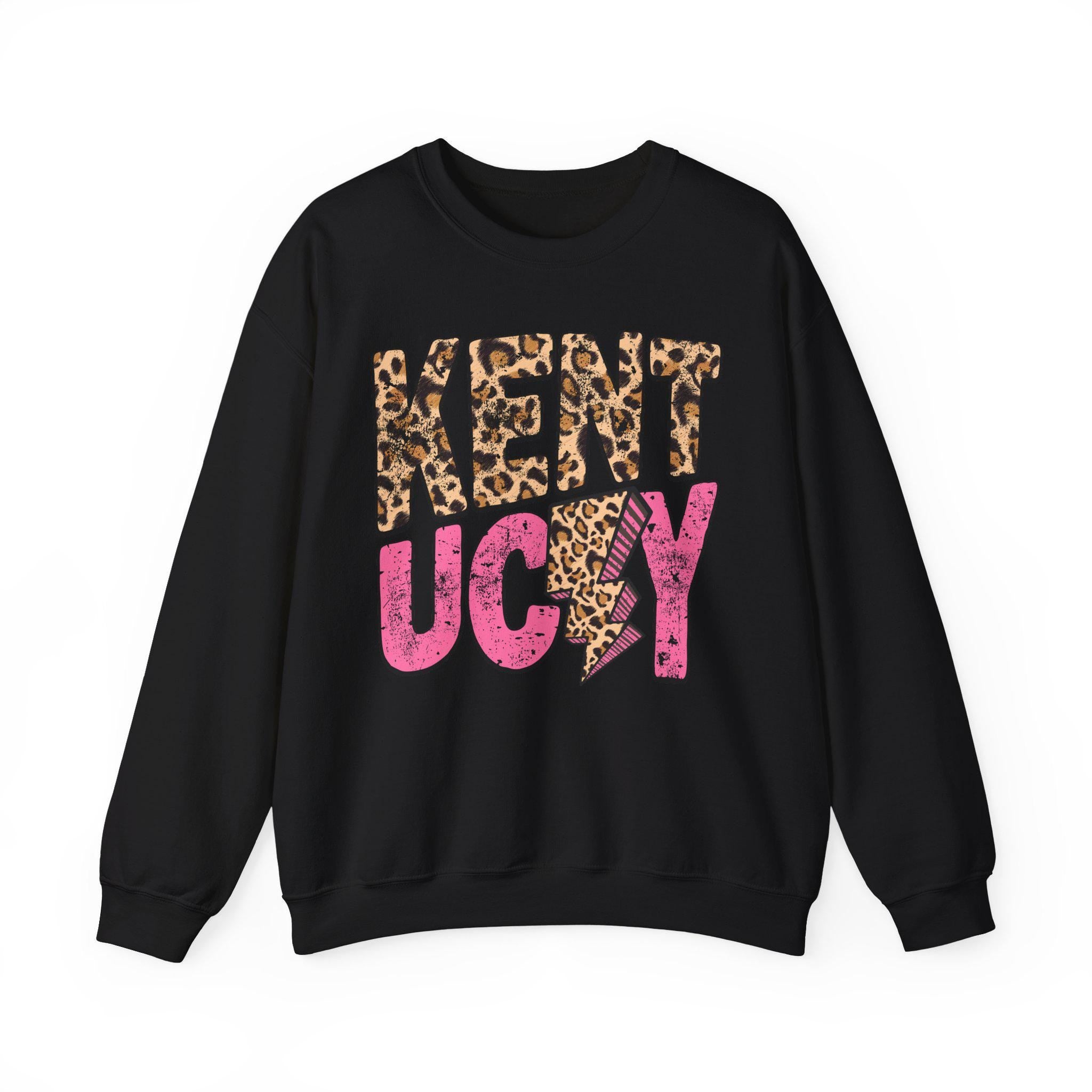 Kentucky Leopard Sweatshirt | Pink Retro KY State Crewneck | Western Aesthetic Graphic Hoodie | Kentucky State Gift for Her | Gildan