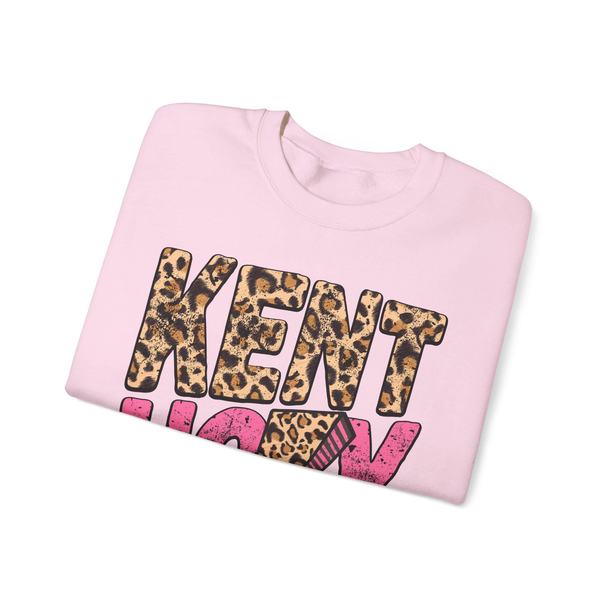 Kentucky Leopard Sweatshirt | Pink Retro KY State Crewneck | Western Aesthetic Graphic Hoodie | Kentucky State Gift for Her | Gildan