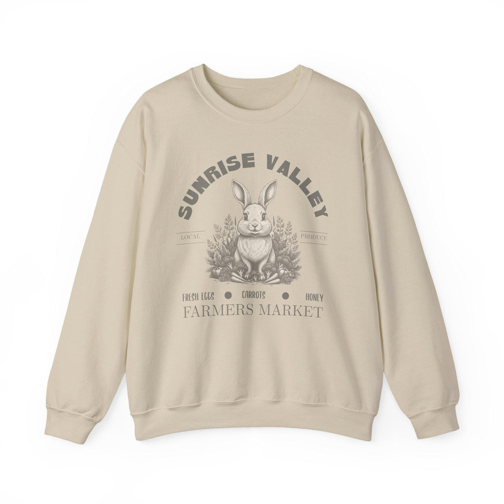 Vintage Bunny Sweatshirt | Easter Shirt | Farmers Market Sweatshirt | Cottagecore | Garden Crewneck | Retro | Botanical Graphic Pullover
