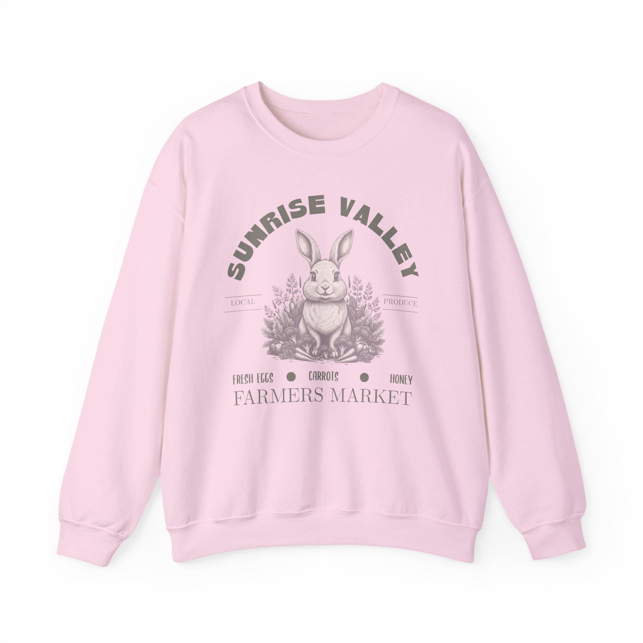 Vintage Bunny Sweatshirt | Easter Shirt | Farmers Market Sweatshirt | Cottagecore | Garden Crewneck | Retro | Botanical Graphic Pullover