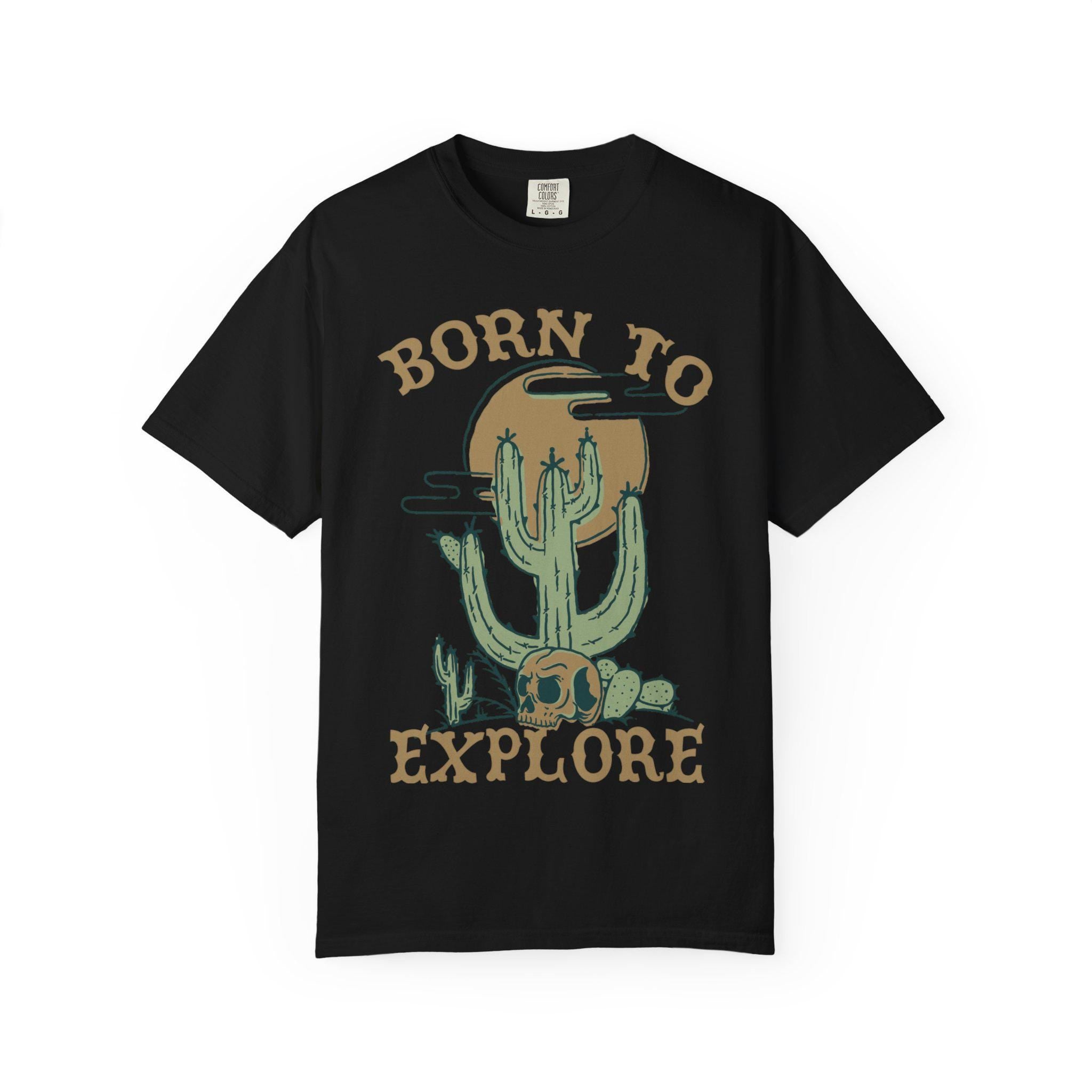 Western Gothic Tee | Desertcore Graphic Tshirt | Yallternative | Dark Boho | Cowgirl Top | Celestial | Cactus | Travel Tee