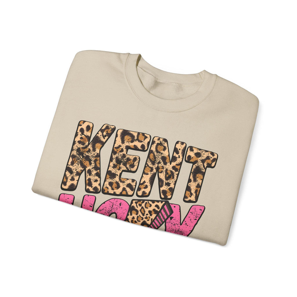 Kentucky Leopard Sweatshirt | Pink Retro KY State Crewneck | Western Aesthetic Graphic Hoodie | Kentucky State Gift for Her | Gildan