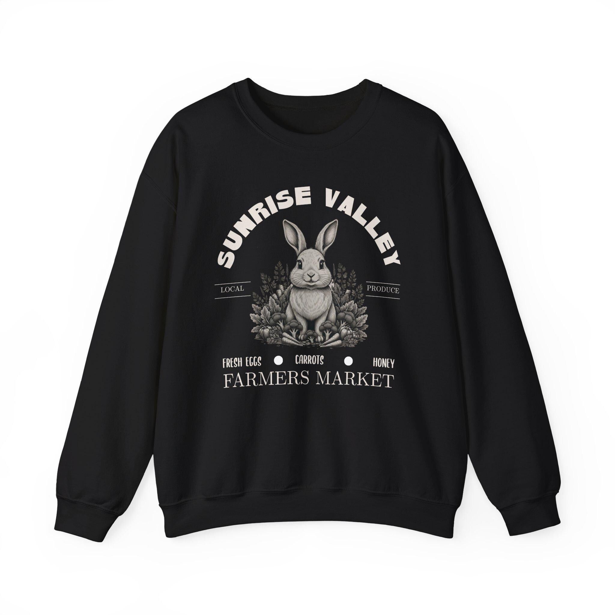 Vintage Bunny Sweatshirt | Easter Shirt | Farmers Market Sweatshirt | Cottagecore | Garden Crewneck | Retro | Botanical Graphic Pullover