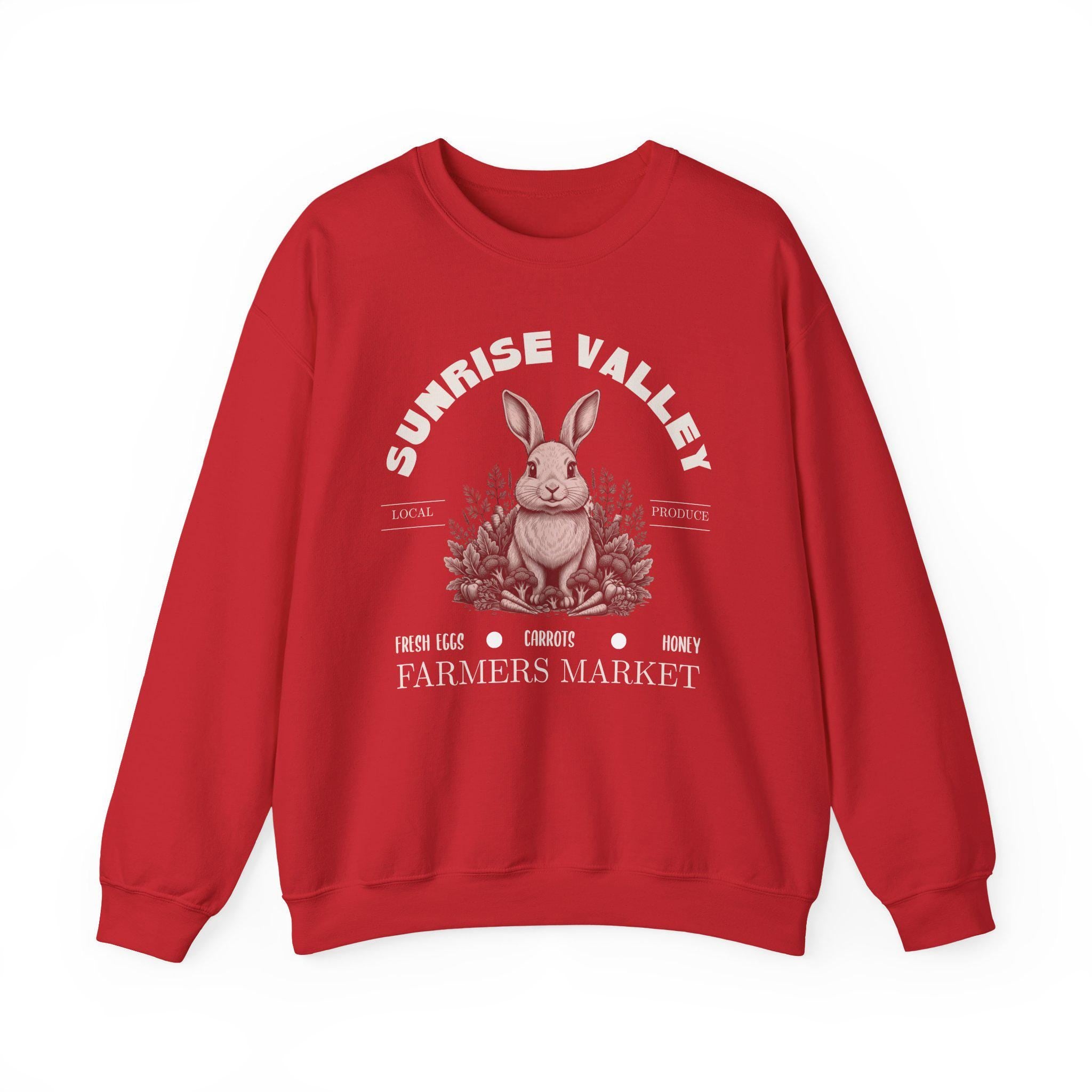 Vintage Bunny Sweatshirt | Easter Shirt | Farmers Market Sweatshirt | Cottagecore | Garden Crewneck | Retro | Botanical Graphic Pullover