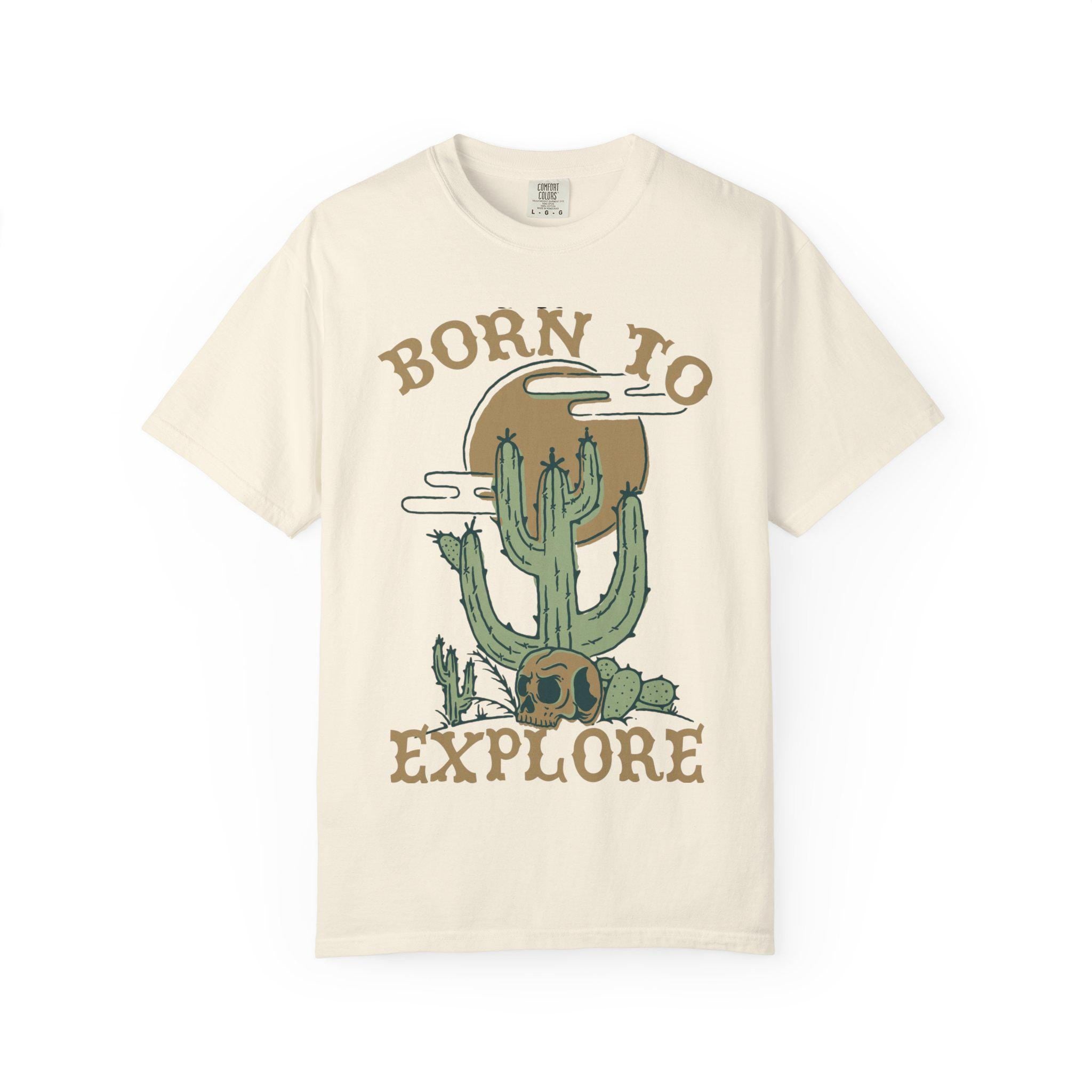 Western Gothic Tee | Desertcore Graphic Tshirt | Yallternative | Dark Boho | Cowgirl Top | Celestial | Cactus | Travel Tee