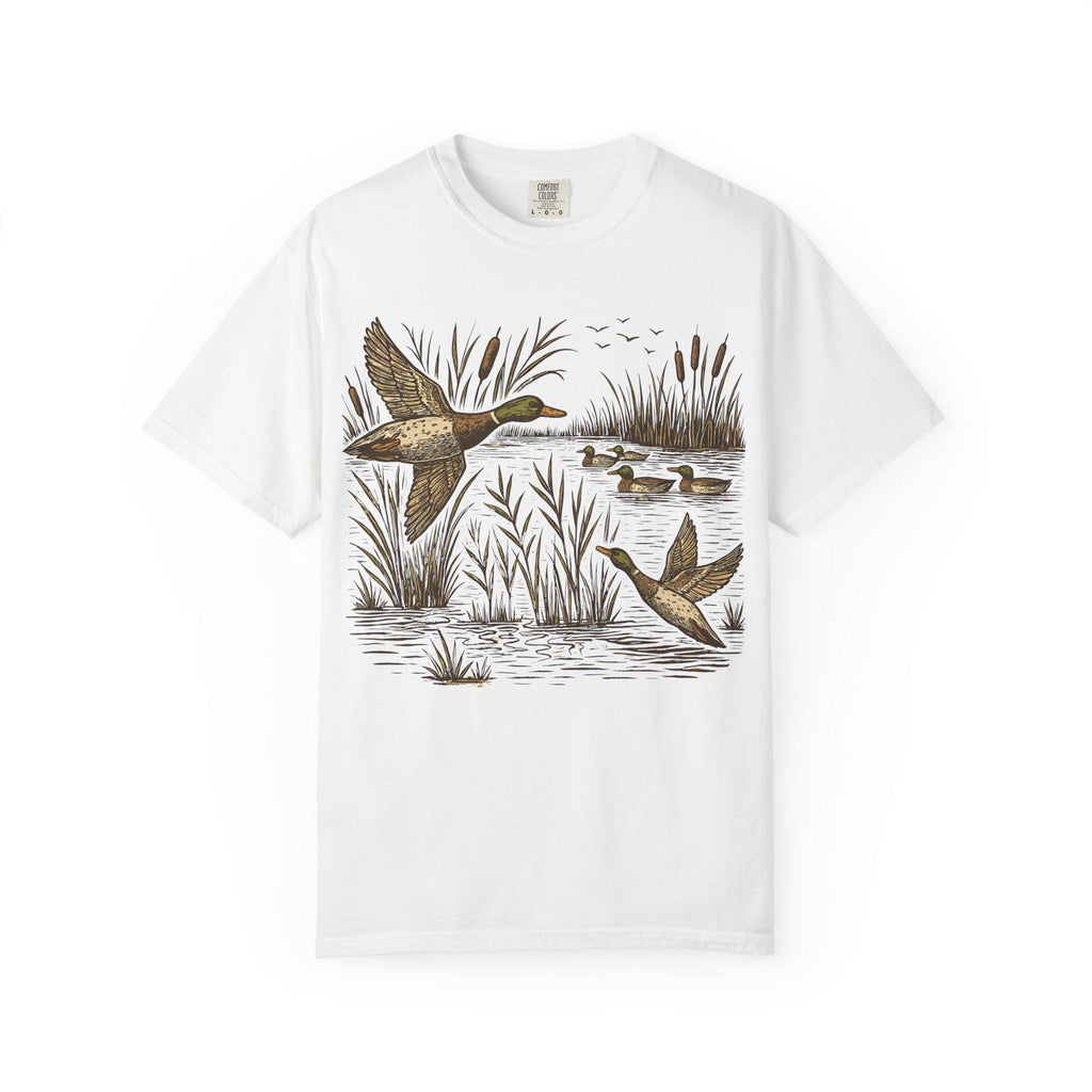 Retro Mallard Duck Shirt | Comfort Colors Tee | Vintage Nature Tshirt | Oversized | Cabincore Apparel | Outdoorsy Gift