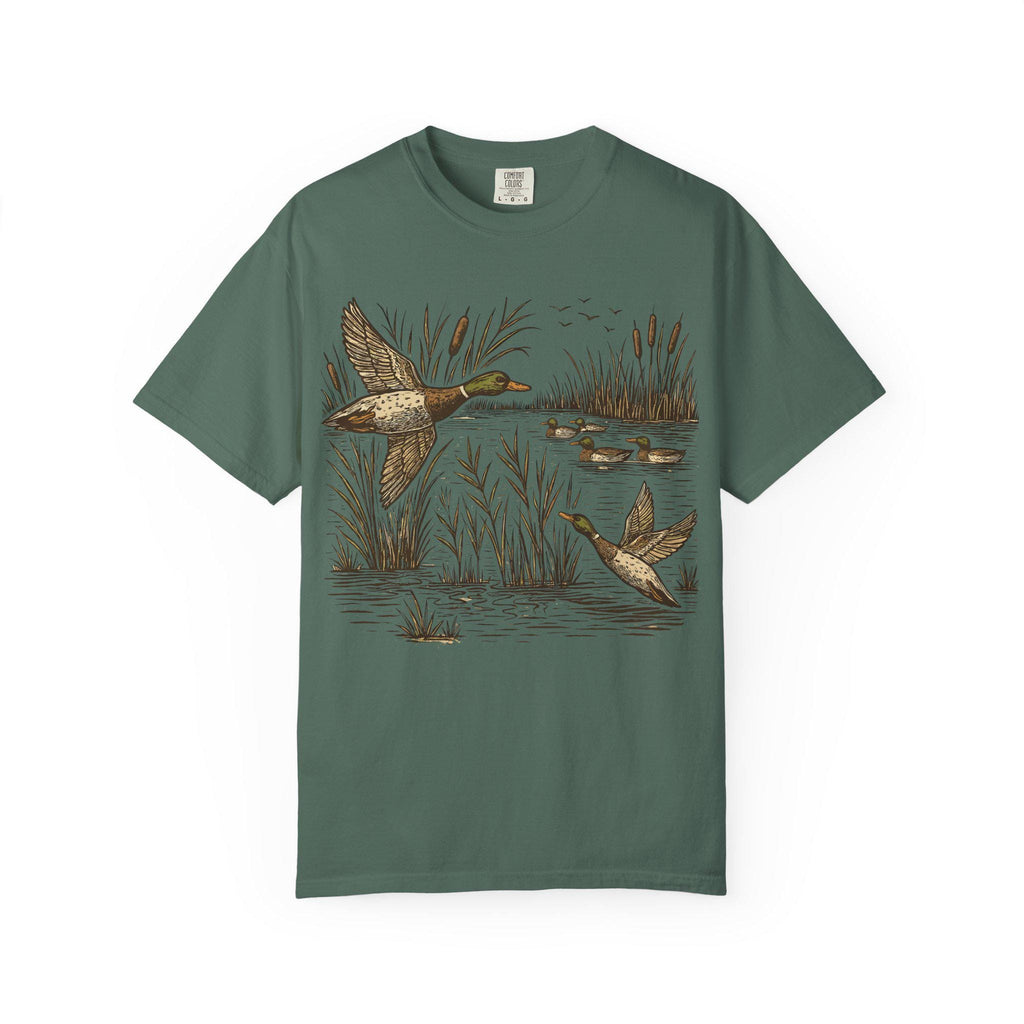 Retro Mallard Duck Shirt | Comfort Colors Tee | Vintage Nature Tshirt | Oversized | Cabincore Apparel | Outdoorsy Gift